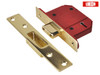UNION - StrongBOLT 2100S BS 5 Lever Mortice Deadlock 68mm 2.5in Satin Brass Box