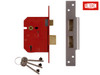 UNION - 2234E 5 Lever BS Mortice Sashlock Plated Brass Finish 67mm 2.5in Box