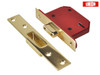 UNION - StrongBOLT 2105S Polished Brass 5 Lever Mortice Deadlock Visi 81mm 3in