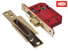 UNION - StrongBOLT 2200S BS 5 Lever Mortice Sashlock Satin Brass 68mm Visi