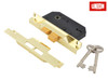 UNION - 2242 2 Lever Mortice Rebated Sashlock Electro Brass 65.5mm 2.5in Visi