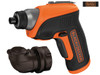Black & Decker - CS3652LC Cordless Screwdriver & Right Angle Attachment 3.6V Li-Ion