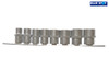BlueSpot Tools - 3/8in Drive Socket Set on Rail Metric, 8 Piece