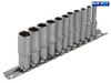 BlueSpot Tools - Deep Socket Set of 11 Metric 1/4in Square Drive