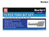 BlueSpot Tools - TORX Bit Set 15 Piece
