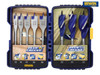IRWIN - Blue Groove Auger & Flat Drill Bit Set, 8 Piece