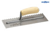 Marshalltown - M702S Notched Trowel Square 1/4in Wooden Handle 11 x 4.1/2in