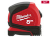 Milwaukee Hand Tools - Pro Compact Tape Measure 8m (Width 25mm) (Metric Only)