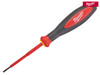 Milwaukee Hand Tools - VDE Slotted Screwdriver 2.5 x 75mm