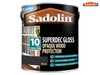 Sadolin - Superdec Opaque Wood Protection Black Gloss 2.5 Litre