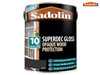Sadolin - Superdec Opaque Wood Protection Black Gloss 5 Litre