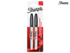 Sharpie - Fine Tip Permanent Marker Black (Pack of 2)