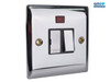 SMJ - Fused Switched Spur Neon 13A Chrome