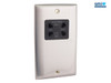 SMJ - Dual Voltage Shaver Socket Brushed Steel