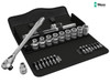 Wera - Zyklop Metal-Switch Slim Ratchet & Socket Set of 28 Metric 1/2in Drive