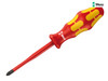 Wera - Kraftform Plus 165iS VDE Slimline Screwdriver Pozidriv Tip PZ1 x 80mm