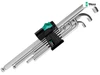 Wera - Hex Plus Shallow Key Chrome Plated Ball End Set of 9 Metric (1.5-10mm)