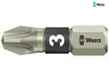 Wera - 3855/1 TS Pozidriv PZ3 Torsion Stainless Steel Insert Bits 25mm Carded