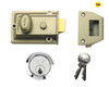 Yale Locks - P77 Traditional Nightlatch 60mm Backset Nickel Brass Finish SC Cylinder Box