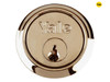 Yale Locks - B1109 Replacement Rim Cylinder & 2 Keys Polished Brass Finish Box
