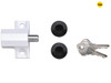 Yale Locks - P114 Patio Door Lock White Finish Visi-pack