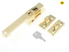 Yale Locks - P115PB Lockable Window Handle Polished Brass Finish