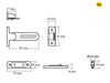 Yale Locks - P117 Ventilation Window Lock White Finish Pack of 1