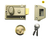 Yale Locks - P77 Traditional Nightlatch 60mm Backset Nickel Brass Finish Visi