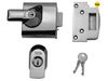 Yale Locks - BS1 Nightlatch British Standard Lock 60mm Backset Chrome Finish Visi