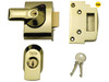 Yale Locks - BS2 Nightlatch British Standard Lock 40mm Backset Brasslux Finish Visi
