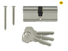 Yale Locks - Euro Double Cylinder Kitemark 35 x 45 (90mm) Nickel Plated Visi