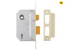 Yale Locks - PM320 3 Lever Mortice Sashlock Polished Brass 79mm 3in