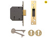 Yale Locks - PM552 5 Lever Mortice Deadlock 67mm 2.5in Polished Brass