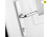 Yale Locks - Retro Door Handle PVCu Polished PVD White Finish