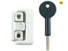 Yale Locks - 8K101 Window Latch White Finish Visi