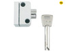 Yale Locks - 8K102 Push Button Window Lock White Finish Visi