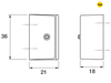 Yale Locks - 8K109 Window Stop White Pack of 4 Visi
