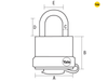 Yale Locks - Y220 51mm Hinged Hasp & Weatherproof Padlock Set