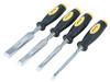 BlueSpot Tools - Chisel Set Double Colour Handle Set, 4 Piece