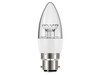 Energizer - LED BC (B22) Clear Candle Dimmable Bulb, Warm White 470 lm 5.9W