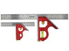 Faithfull Tools - Combination Square Twin Pack 150mm (6in) & 300mm (12in)