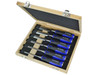 Faithfull Tools - Soft Grip Chisel Set + Storage Box, 6 Piece