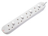 Masterplug - Extension Lead 240V 4-Gang 13A White Switched 2m