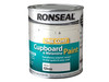 Ronseal - One Coat Cupboard & Melamine Paint White Gloss 750ml