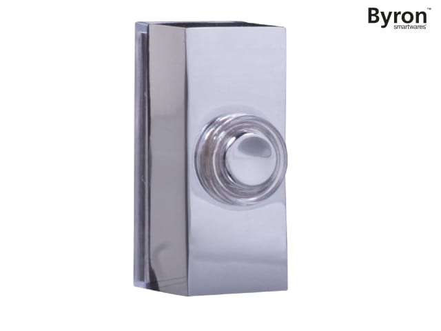 Byron 7960C Wired Doorbell Additional Chime Bell Push Chrome Apex