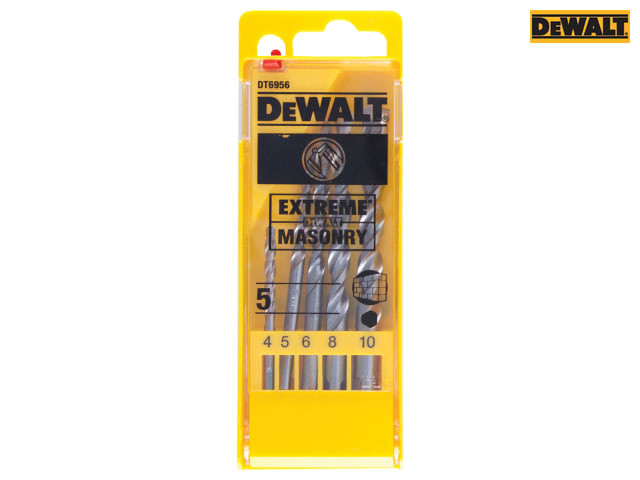 DEWALT Extreme Masonry Drill Bit Set 5 Piece Apex Tools Trading Ltd