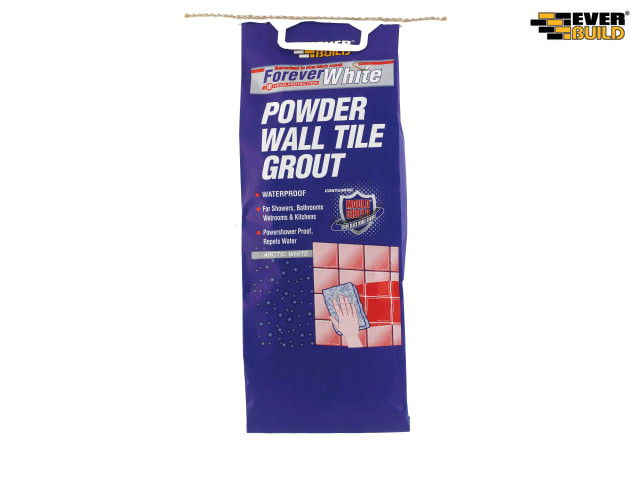 Everbuild Forever White Powder Wall Tile Grout 3kg Apex Tools