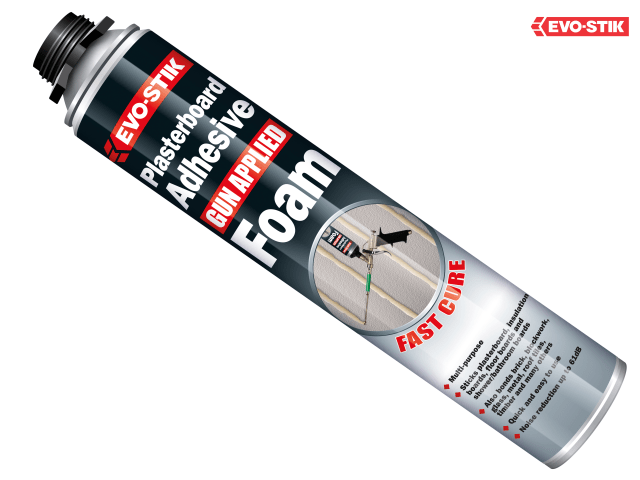 EvoStik Plasterboard Adhesive Foam Gun Applied Apex Tools Trading Ltd