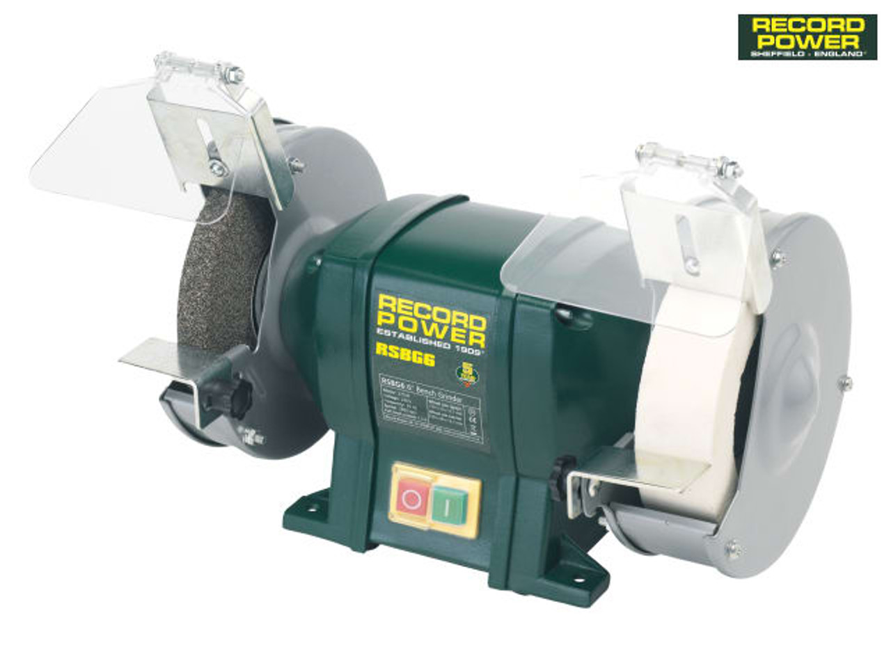 Record Power RSBG6 150mm (6in) Bench Grinder 350W 240V Apex Tools