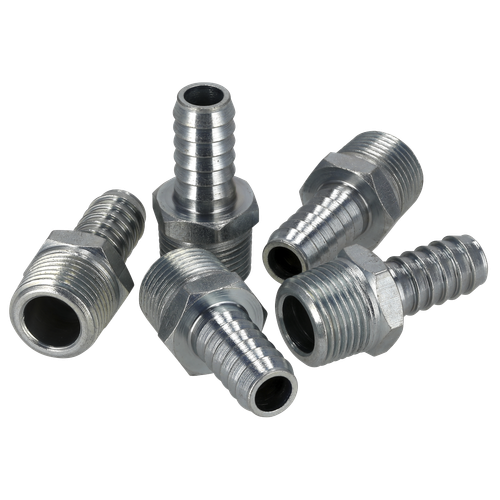 PCL Screwed Tailpiece Male 3/8"BSPT - 3/8" Hose - Pack of 5